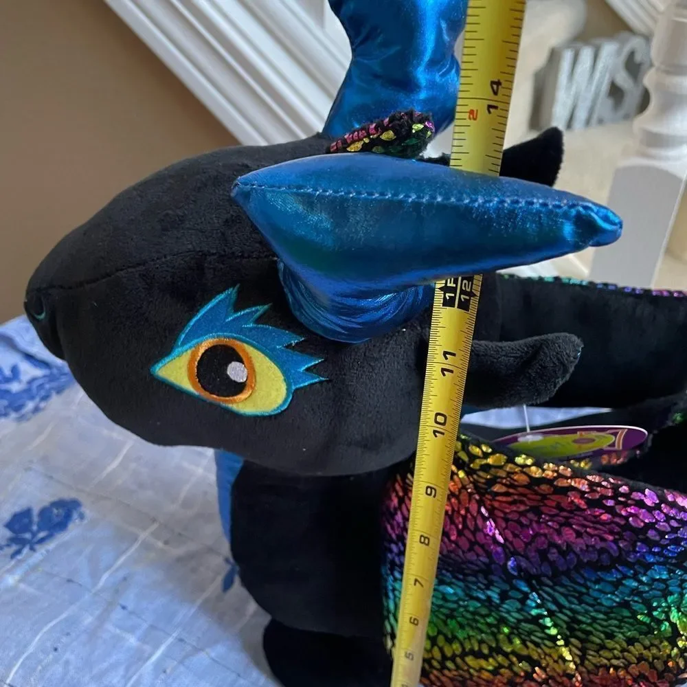 Redemption Black Rainbow Dragon Plush